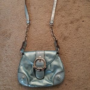 Kathy Van Zeeland Teal Purse